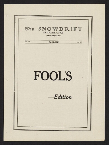 Snowdrift 1928