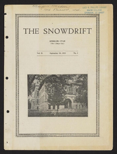 Snowdrift 1925