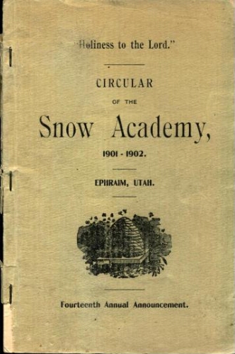 Snow College Catalogs 1901-1902