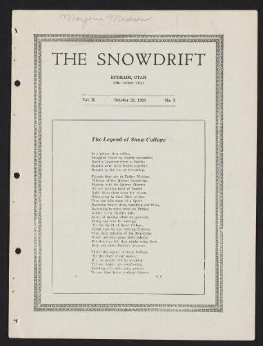 Snowdrift 1925