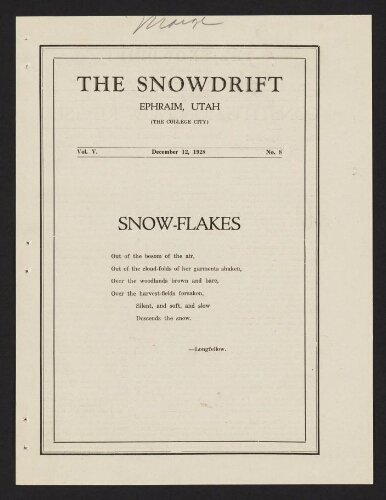 Snowdrift 1928