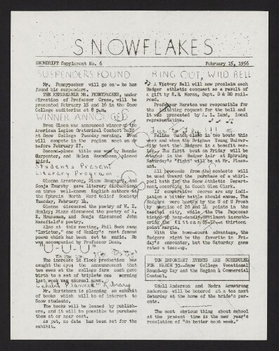 Snowdrift (Snowflake) 1956