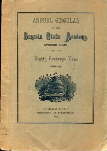 Snow College Catalogs 1895-1896